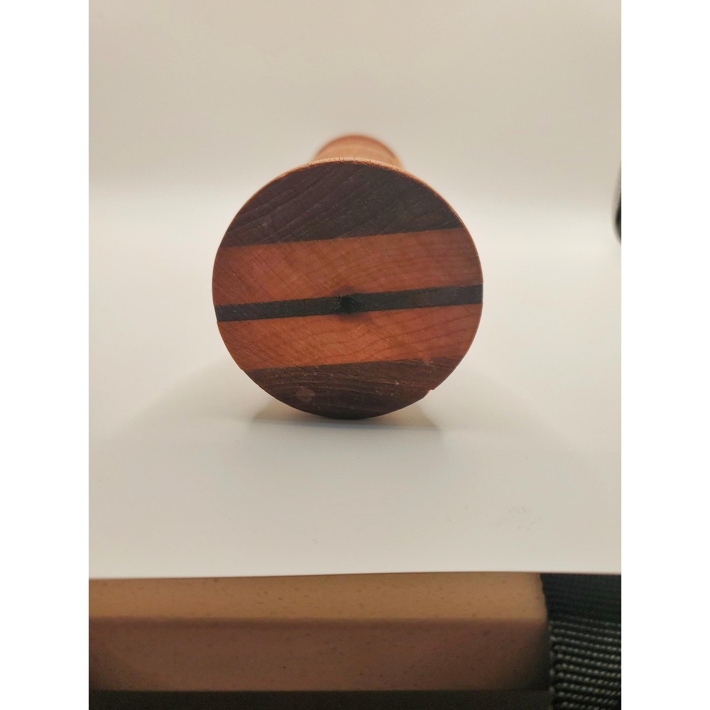 Vintage Turned Wood Candlestick - Picture 4 of 5